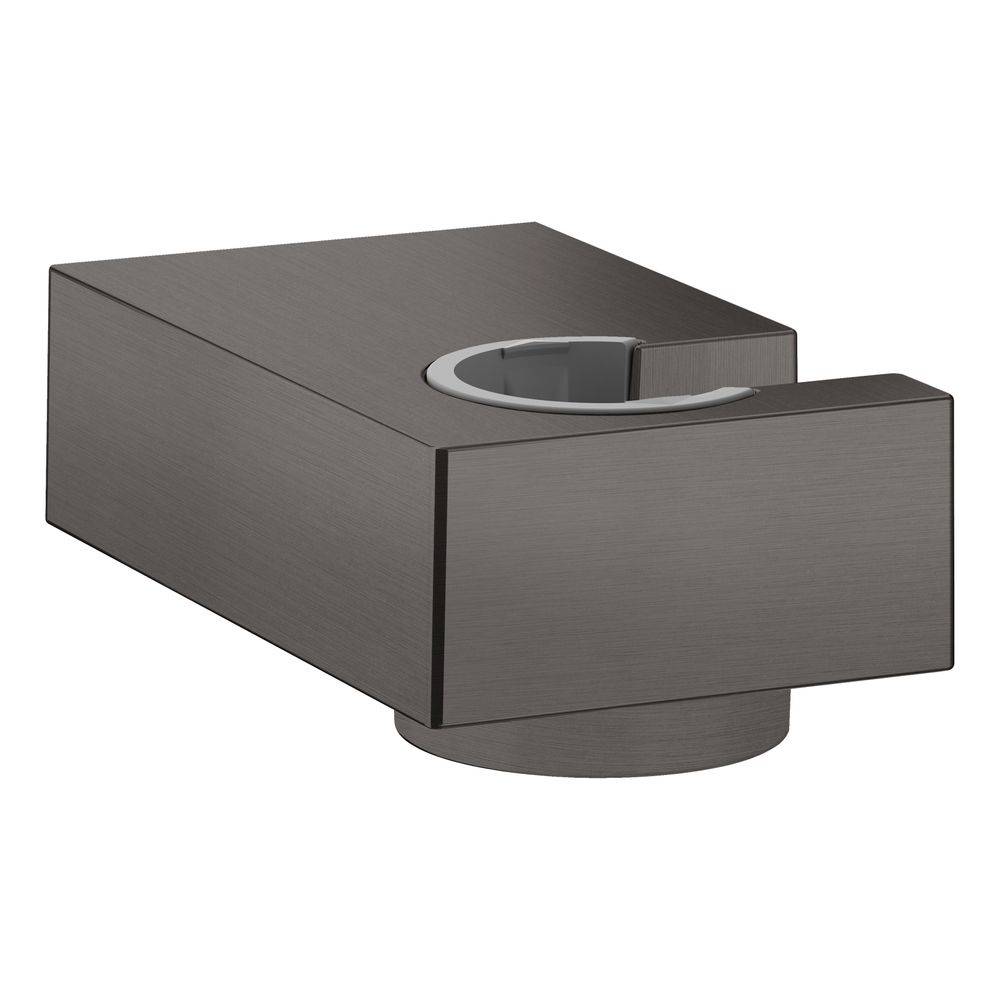 hansgrohe Brausehalter Porter E für Handbrausen, Schwarz/Chrom gebürstet-0