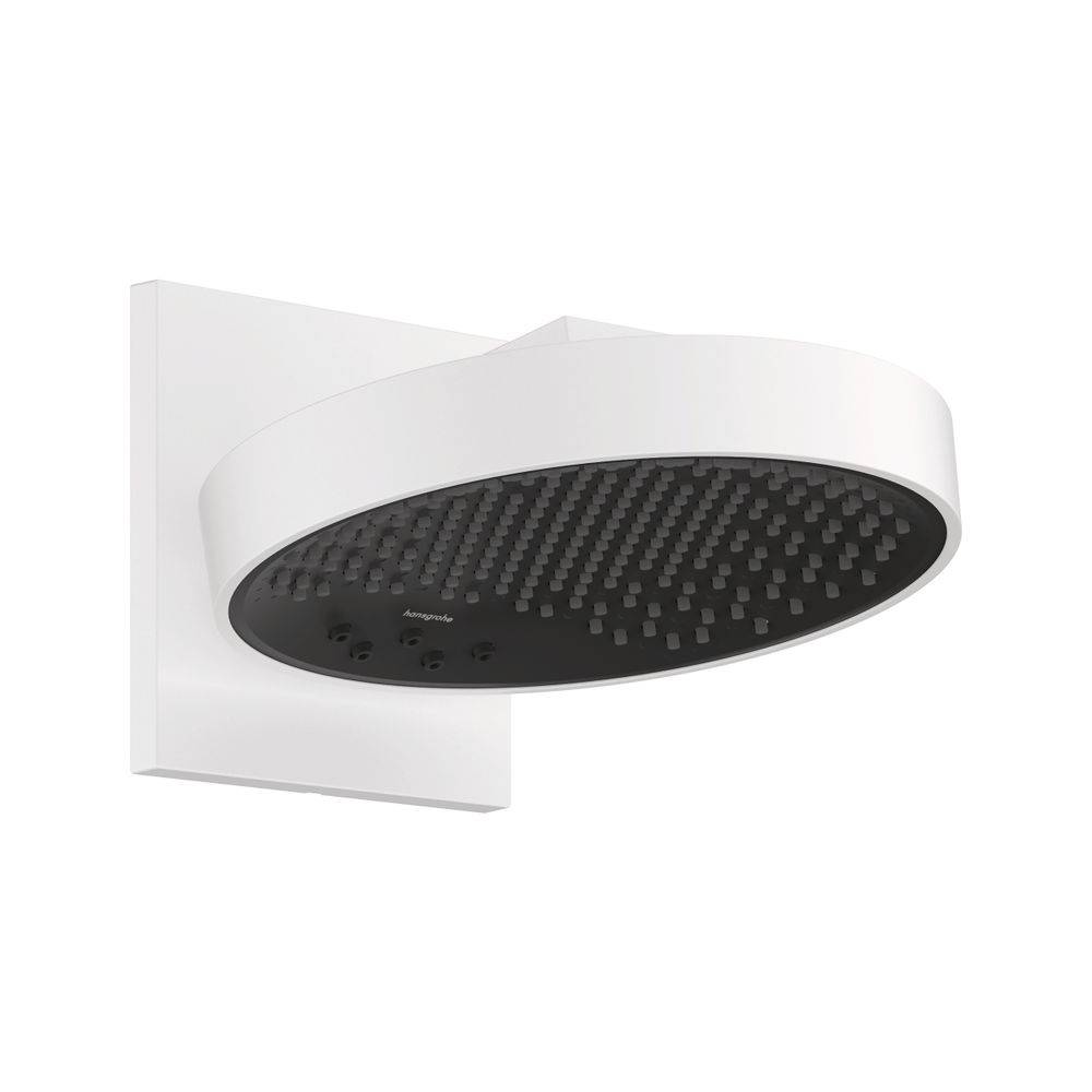 Hansgrohe Rainfinity Kopfbrause 250mm, 9l/min, 3jet EcoSmart, Wandanschluss, Mattweiß-0