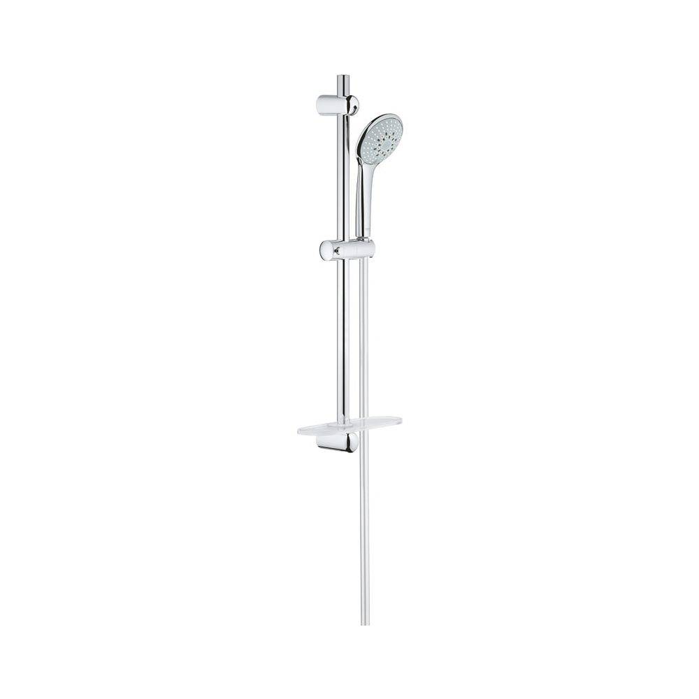 Grohe Euphoria Champagne 110 Brausestangenset, Brausestange 600mm, mit Seifenschale, 3 Strahlarten, Chrom, 27232001-0