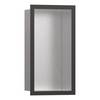 Hansgrohe XtraStoris Individual Wandnische Edelstahl gebürstet mit Designrahmen 300x150x100mm, Brushed Black Chrome