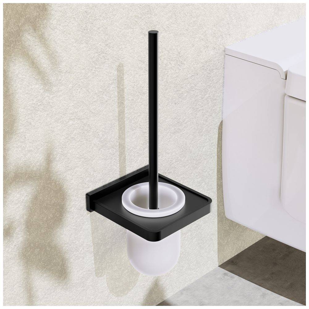 Steinberg Bürstengarnitur mit Glas 450 2901 S, matt black-1