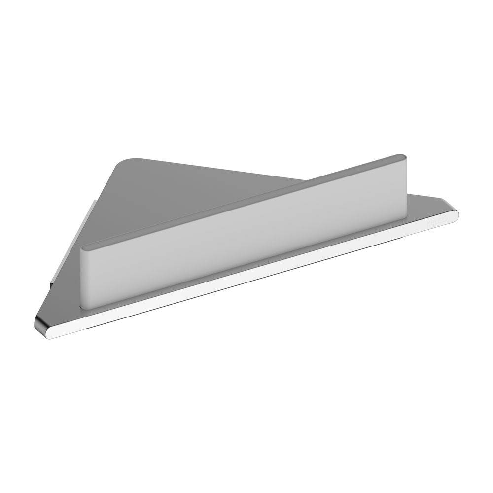 Keuco Edition 400 Eckduschablage mit integriertem Glasabzieher, Silber eloxiert/Weiß, 11557170100-0