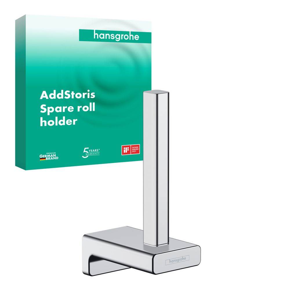 Hansgrohe AddStoris Q Ersatzpapierrollenhalter, Chrom-1