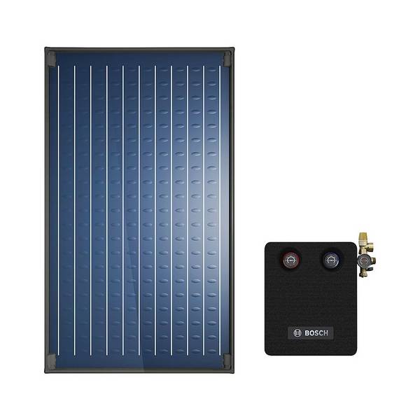 Bosch Solar-Basic-Paket Jupa SO510, 5x Kollektor SO5000 TFV, Aufdach senkrecht, AGS 10, MS 200-2, SBH, FKA 5-2