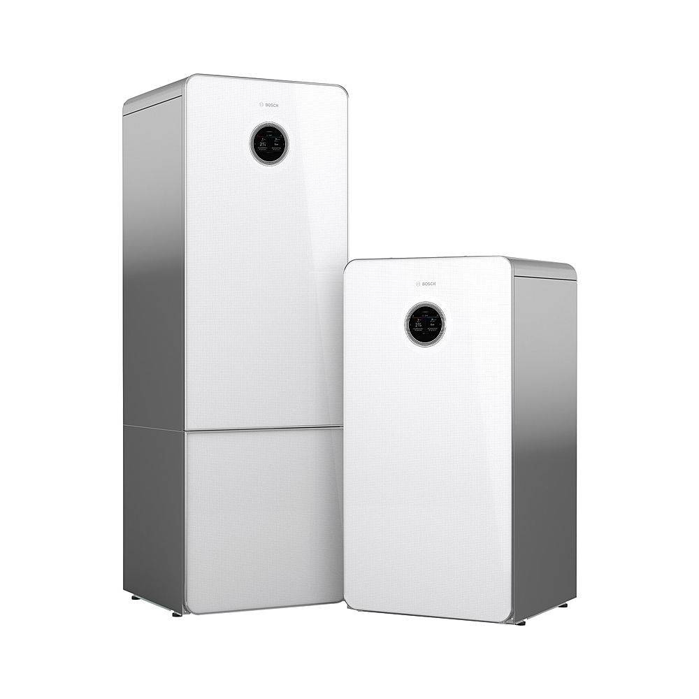 Bosch Sole-Wasser-Wärmepumpe Compress CS7800i LW 16 BHM, R410A, 15kW, Glas-Design, Pufferspeicher 50 Liter-0
