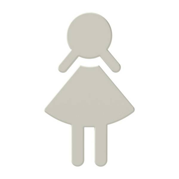 HEWI Symbol Frau Serie 801 selbstklebend reinweiß