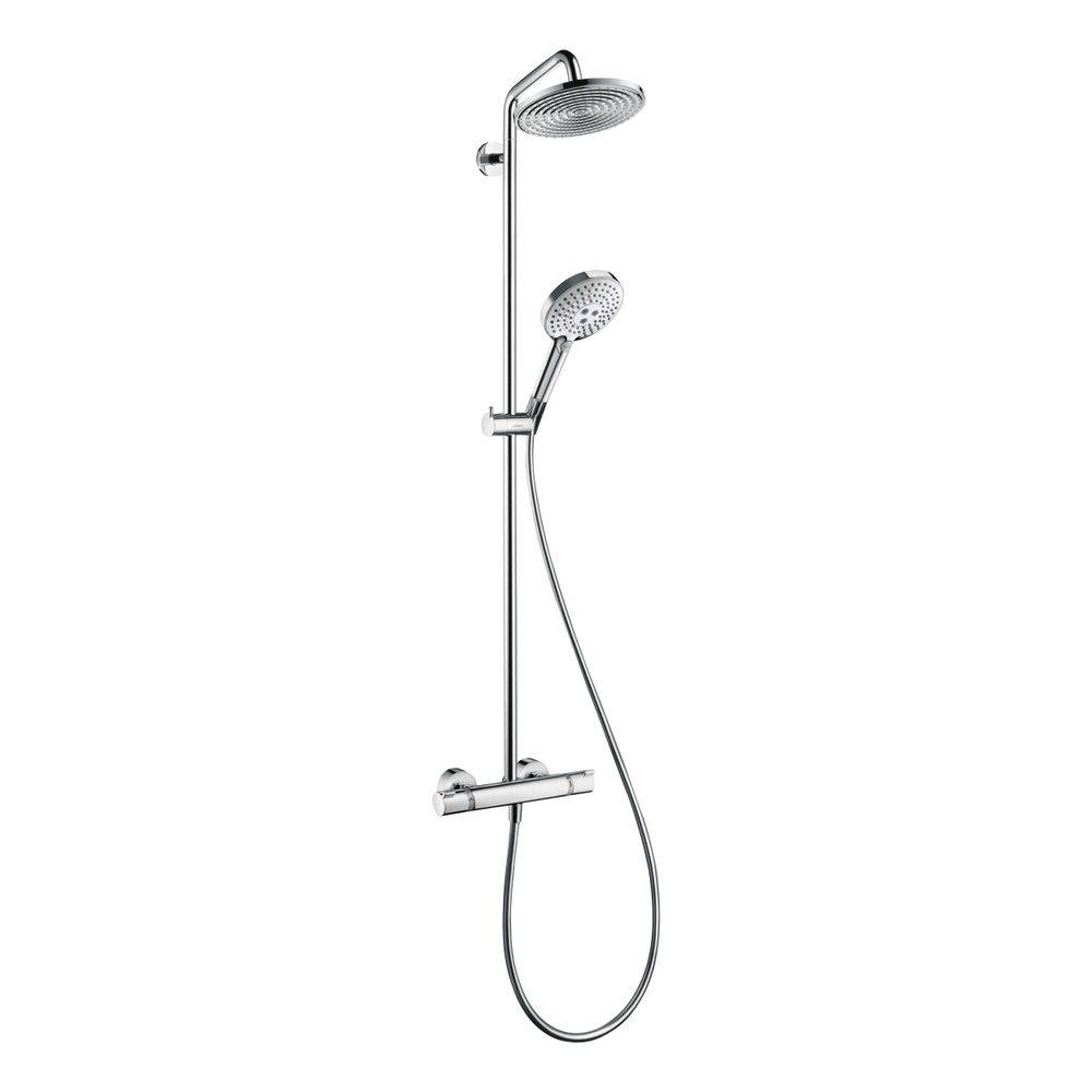 Hansgrohe Raindance S Showerpipe Duschsystem 240mm, 1jet, 9l/min EcoSmart, Thermostat, Chrom-0