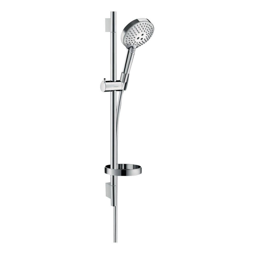 Hansgrohe Raindance Select S Brauseset 120mm, 11l/min, 3jet PowderRain, Brausestange 65cm, Seifenschale, Chrom-0