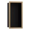 Hansgrohe XtraStoris Individual Wandnische Mattschwarz mit Designrahmen 300x150x100mm, Brushed Bronze