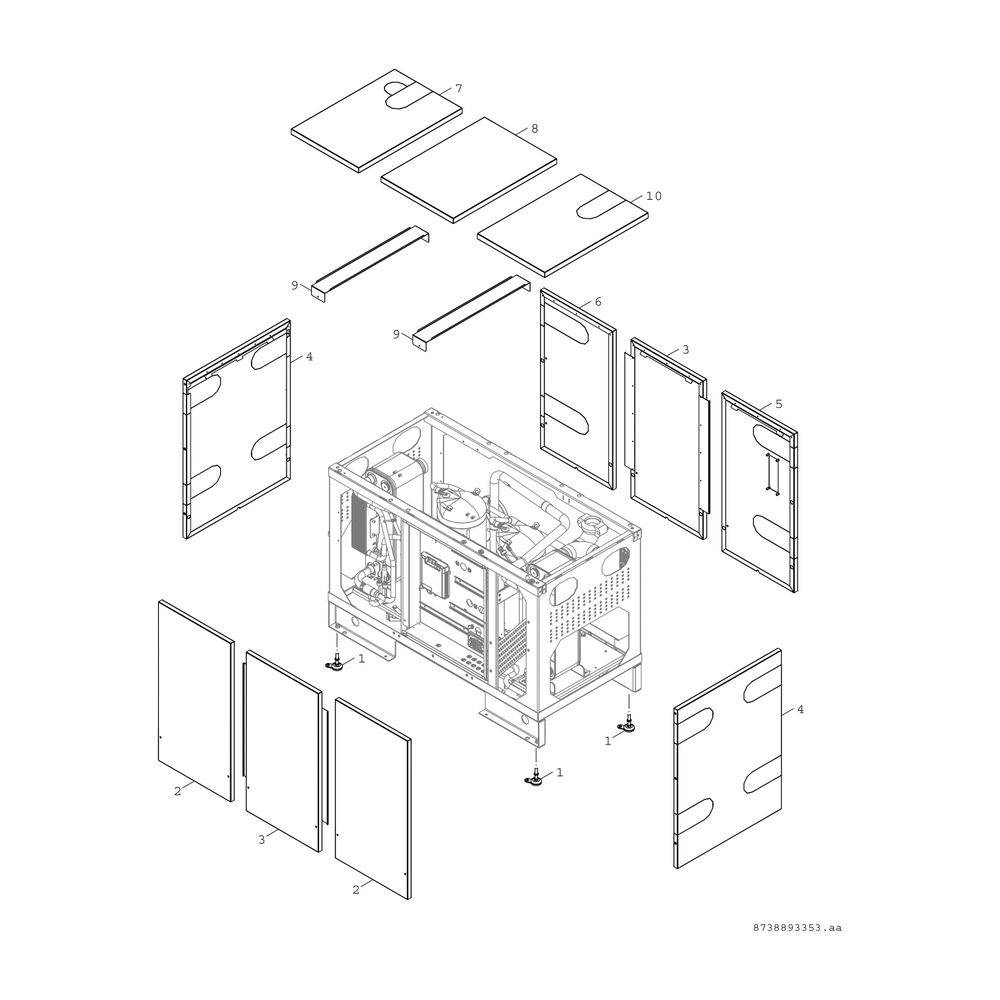 Bosch Sole-Wasser-Wärmepumpe Supraeco T 800-2 HT, R410A, 982x1454x745mm, 78kW, Modbus offen-3