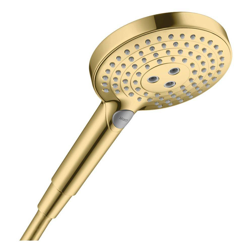 Hansgrohe Raindance Select S Handbrause 120mm, 8,5l/min, 3jet EcoSmart, Polished Gold Optic