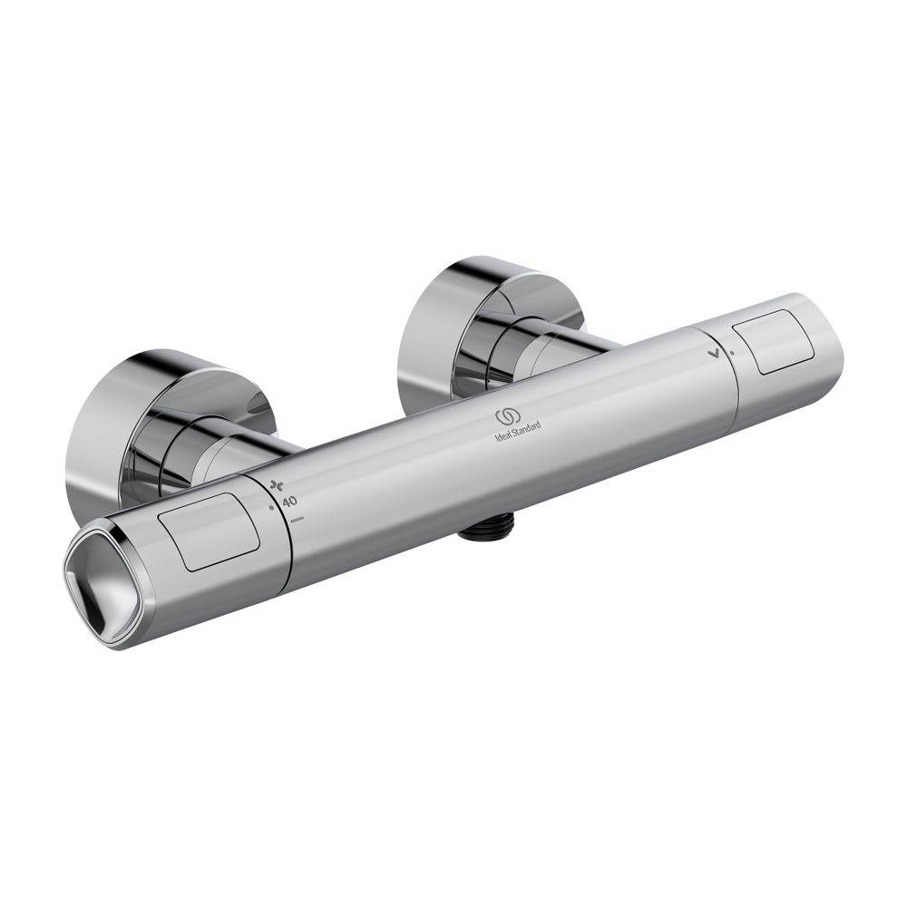Ideal Standard Brausethermostat Aufputz Ceratherm T100, Ausld. 78mm, Chrom