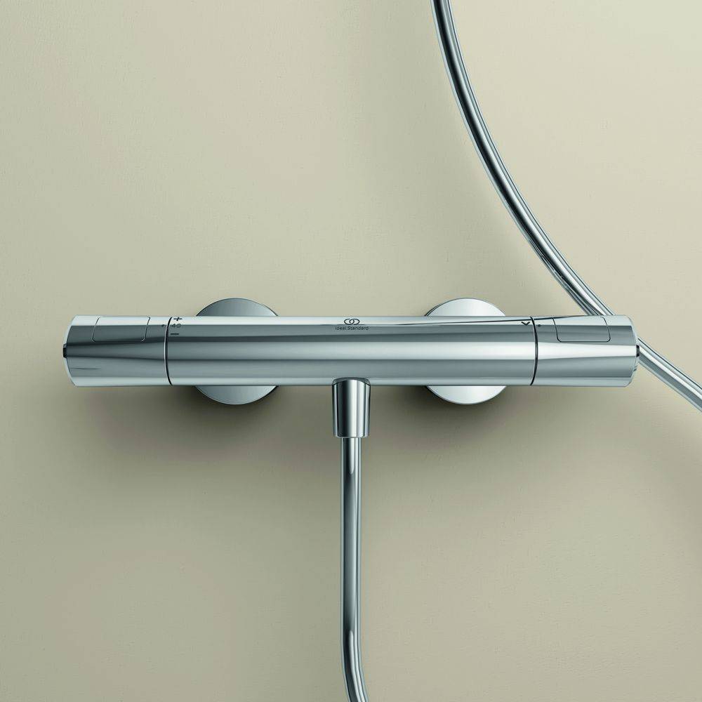 Ideal Standard Brausethermostat Aufputz Ceratherm T100, Ausld. 78mm, Chrom-1