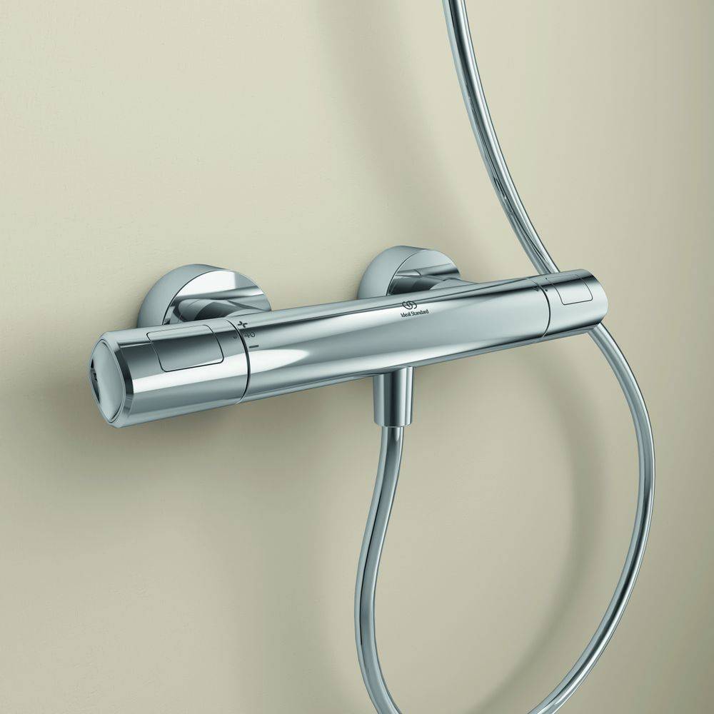 Ideal Standard Brausethermostat Aufputz Ceratherm T100, Ausld. 78mm, Chrom-2