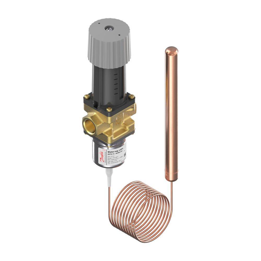 Danfoss Temperaturregler AVTA 25, Rp 1", Sollwertbereich 0-30 Grad C, Kvs 5,5m3/h, 003N4132-0