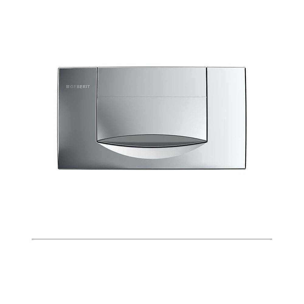 Geberit Drückerplatte 200F für Spül-Stopp-Spülung, Hochglanz verchromt-0