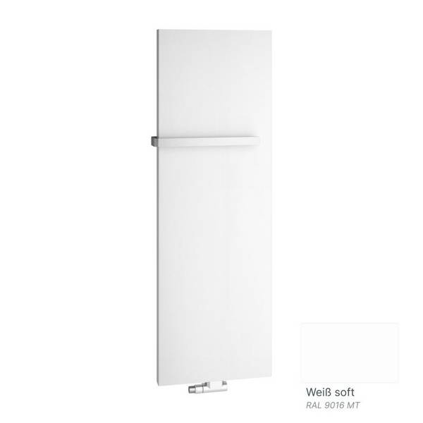 Kermi Rubeo x2 Designheizkörper vertikal 1525x66x670mm, 1530W bei 75/65/20 Grad C, Weiß Soft