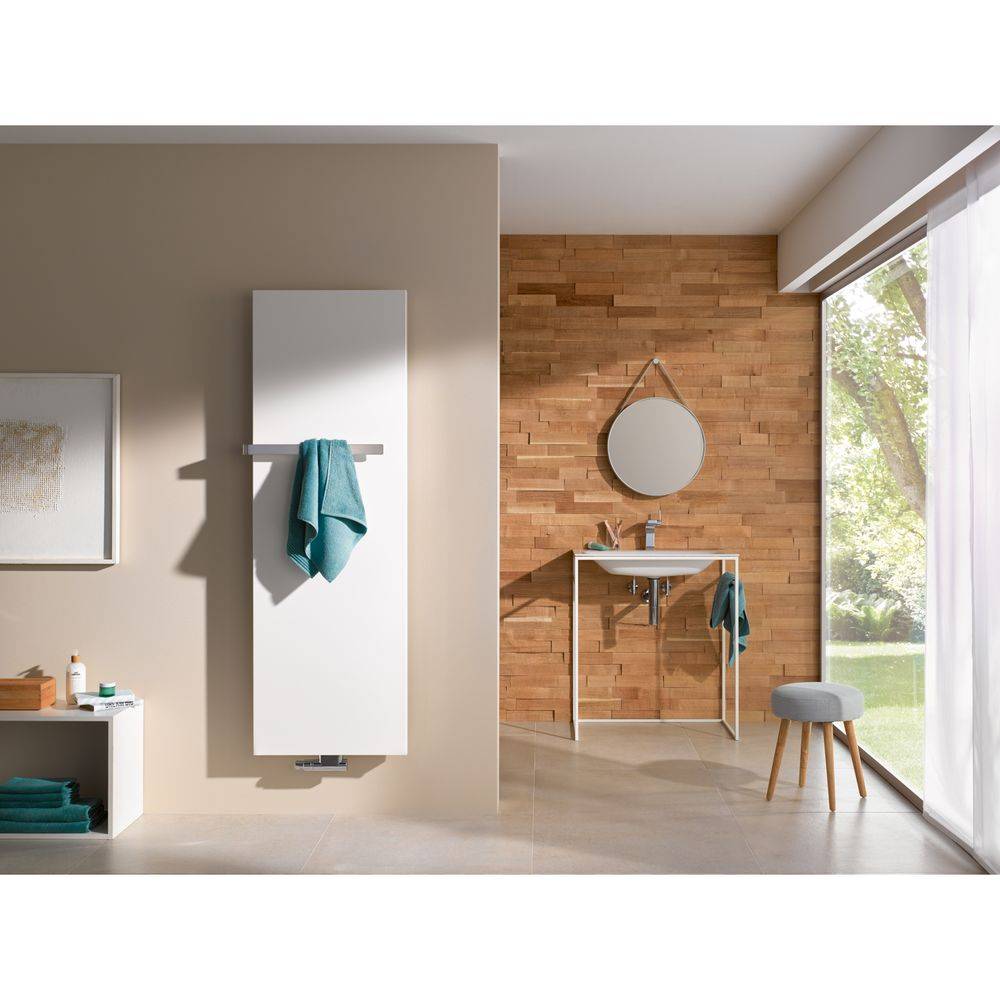 Kermi Rubeo x2 Designheizkörper vertikal 1525x66x670mm, 1530W bei 75/65/20 Grad C, Weiß Soft-1