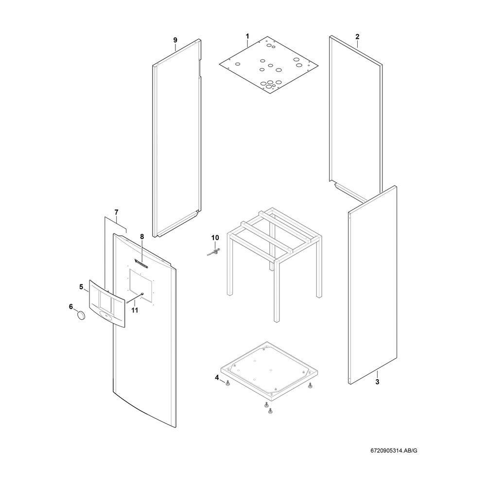 BOSCH Sole-Wasser-Wärmepumpe Supraeco STM 60-1 Modulgerät, R410A, 5,6kW, 1800x600x645-2