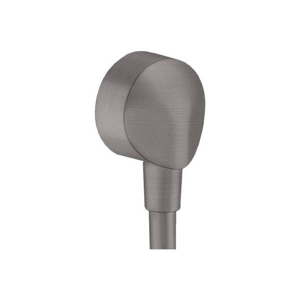 Hansgrohe FixFit Wandanschluss E ohne Rückflussverhinderer, DN 15, Brushed Black Chrome