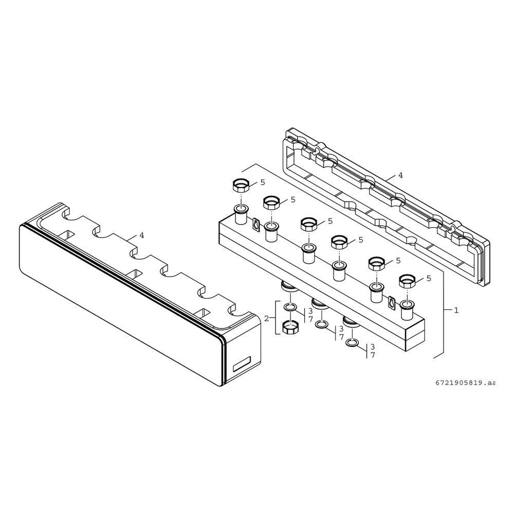 Bosch Installationszubehör Heizkreis V 3/25/32 Heizkreisverteiler für 3 Heizkreise, 70kW-2