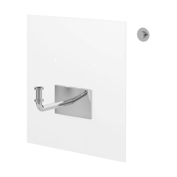 Viega Waschtisch Abdeckplatte 8570.45, 780x720x6mm, Glas, Verkehrsweiß