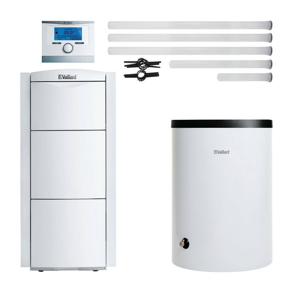 Vaillant ecoVIT VKK Paket 2.53/3 226/4 VRC 700/6, VIH R150, Luft/Abgas starr, Gas-Brennwertkessel, 8,2-23,5kW bei 40/30-3