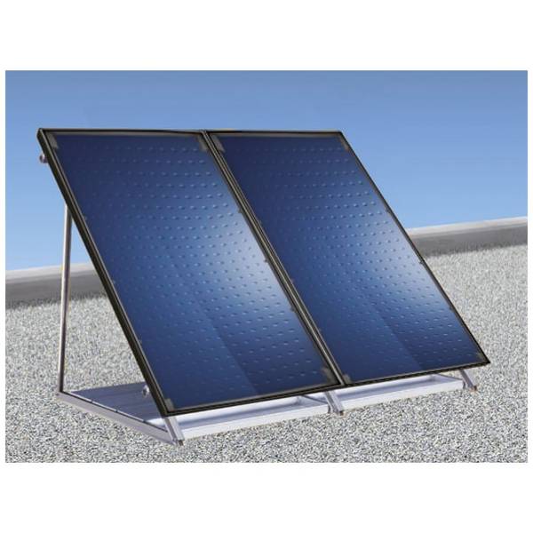 Bosch Solar-Paket Jupa SO780, 6x Kollektor SO7000 TFH FT 226-2H, Flachdach, mit Beschwerungswannen
