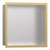 Hansgrohe XtraStoris Individual Wandnische Edelstahl gebürstet mit Designrahmen 300x300x100mm, Polished Gold Optic