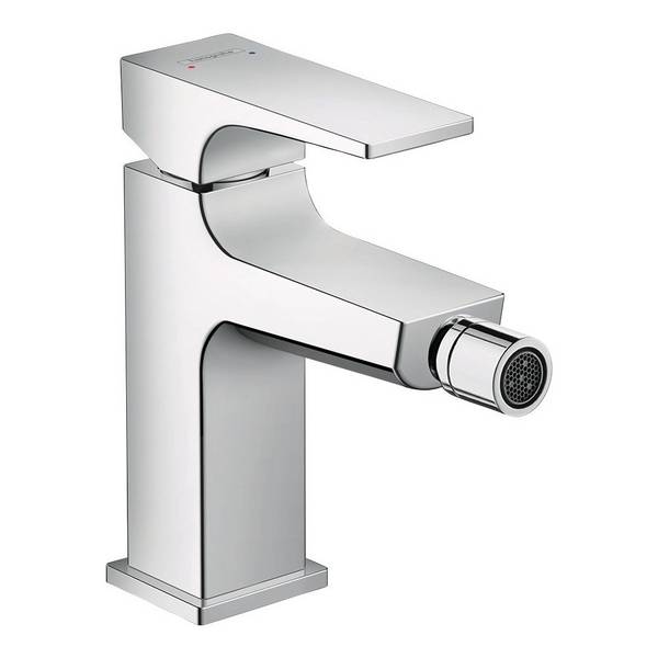 Hansgrohe Metropol Einhebel-Bidetmischer, 7,5l/min, Hebelgriff, Push-Open Ablaufgarnitur, Chrom