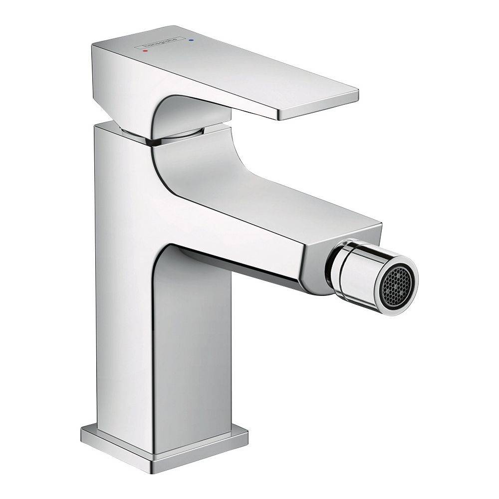 Hansgrohe Metropol Einhebel-Bidetmischer, 7,5l/min, Hebelgriff, Push-Open Ablaufgarnitur, Chrom-0