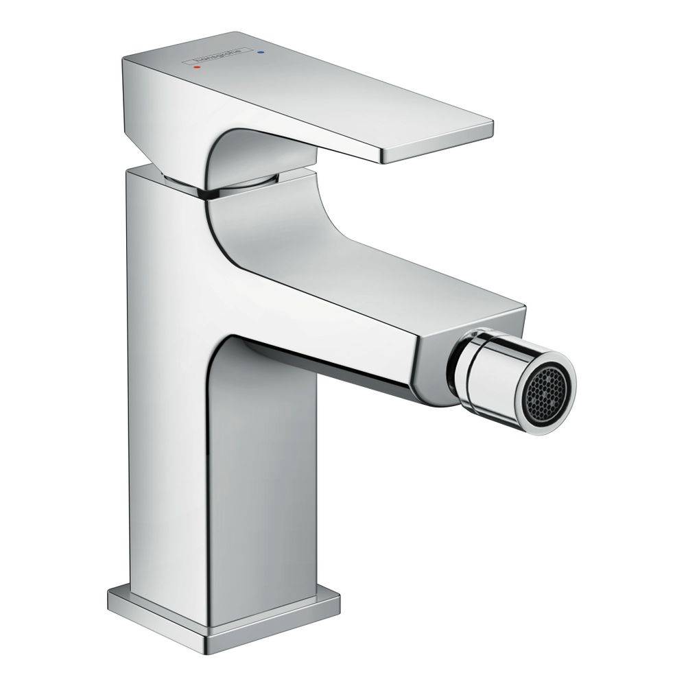 Hansgrohe Metropol Einhebel-Bidetmischer, 7,5l/min, Hebelgriff, Push-Open Ablaufgarnitur, Chrom-1