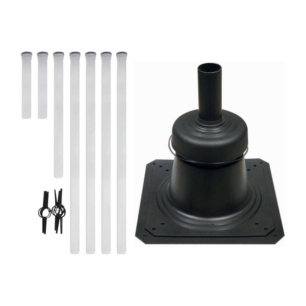 Vaillant Set 1.55 Luft-Abgasführung 10m, DN 80, Paket mit Schachtabdeckung, 8000023707-2
