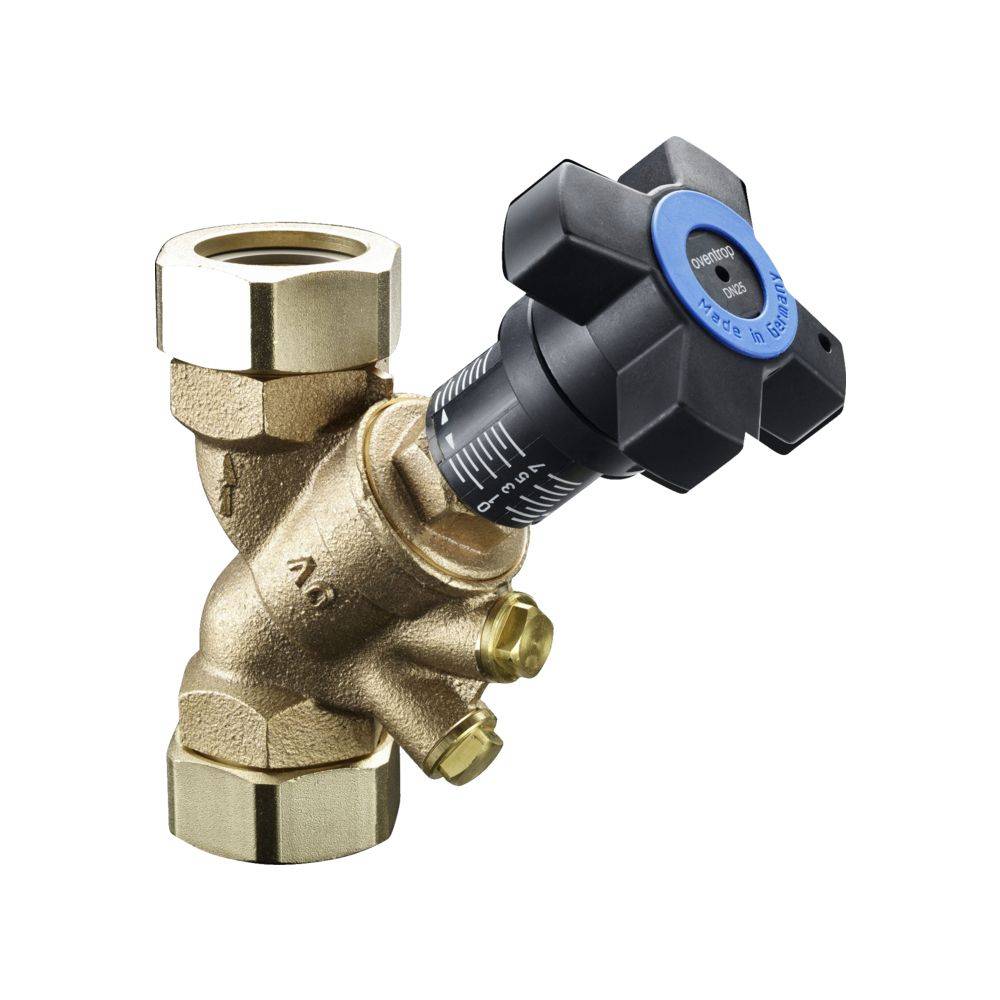 OVENTROP Strangreg.Vent.Hydrocontrol VTR DN15,G 3/4 AG, mit Blindstopfen, Rotguss-0