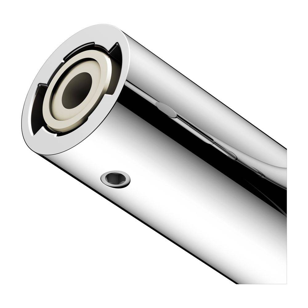 Keuco Reva Badetuchhalter mit integriertem Haken, 600mm, Verchromt, 12801010600-3