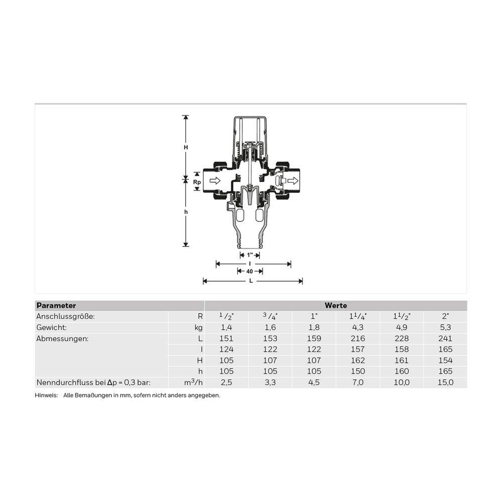 Resideo Rohrtrenner R295 EA1, Rotguss C, 1/2 ", R295-1/2C-2