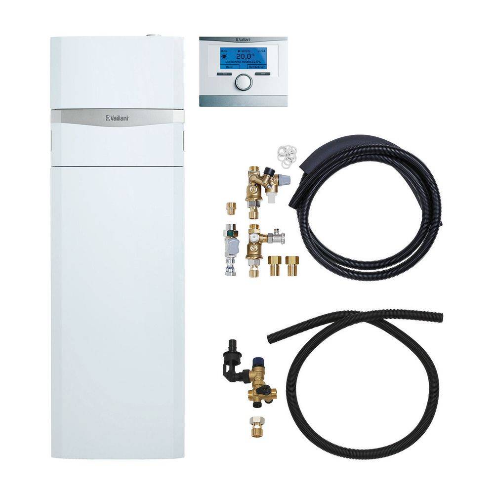 Vaillant auroCOMPACT Paket 1.447/2 VSC S 206/4-5 150 LL, VRC 700/6 Gas-Kompaktgerät, 4,3-21,6kW bei 40/30 Grad C-1
