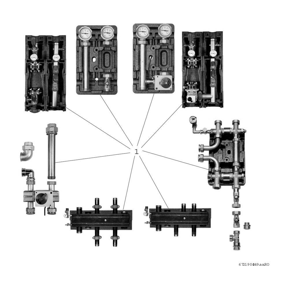 Bosch Flanschheizung FLH 90, R410A, 9kW, 400V, für Luftwärmepumpen-2