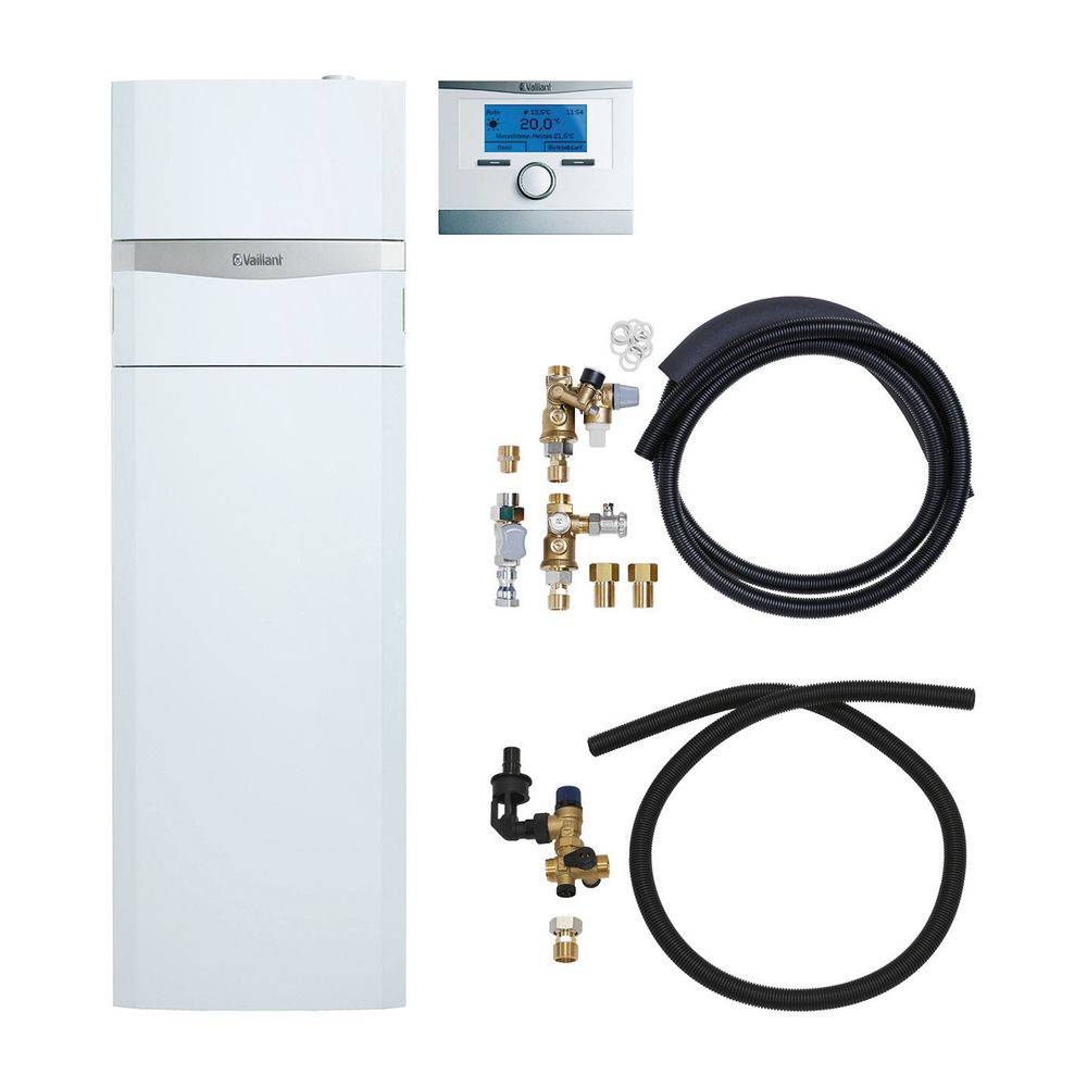 Vaillant ecoCOMPACT Paket 1.345/5 VSC 266/4-5 150 E, VRC 700/6 Gas-Kompaktgerät, Leistung 5,9-27,0kW bei 40/30 C-1