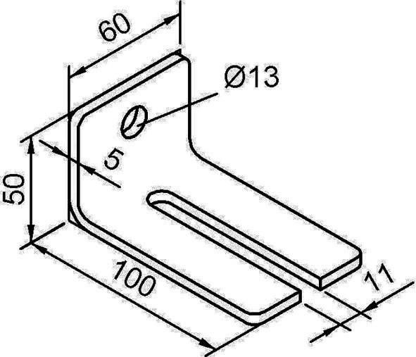 Winkelbefestigung 104 WD Pro 100 STA STA verzinkt,gelb HELM-2