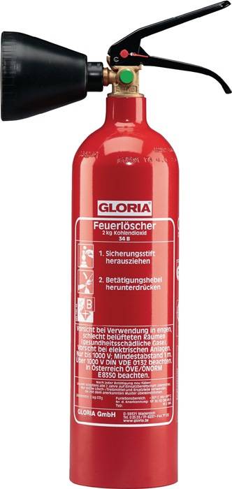 Kohlendioxidfeuerlöscher 2kg 34 B m.Wandh.-0