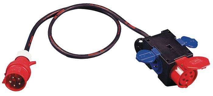 Kompaktverteiler CEE-16 A,5-polig 1xCEE 16 A,2x230V 5x2,5mm² JÄGER DIREKT-0