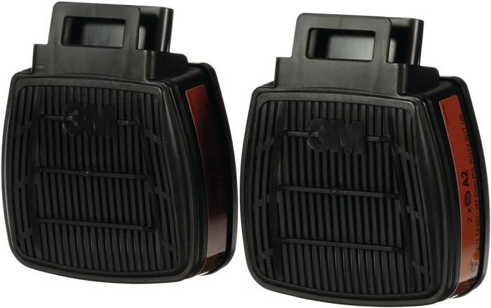 Gasfilter A2 EN14387 EN 14387 A2 f.Ser.Secure Click 2 Stück/Beutel 3M-0