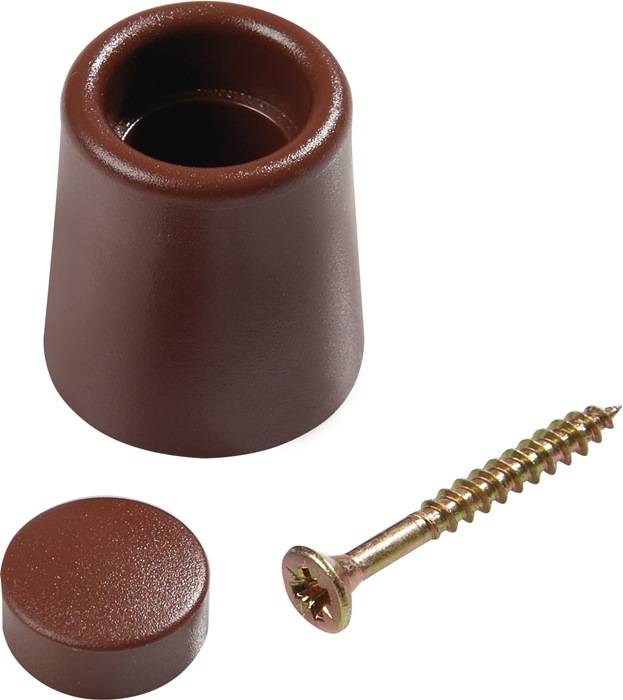 Türpuffer D.29mm H.35mm braun Dübelmontage-0