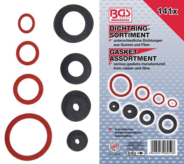 Dichtringsortiment 141-teilig BGS-0