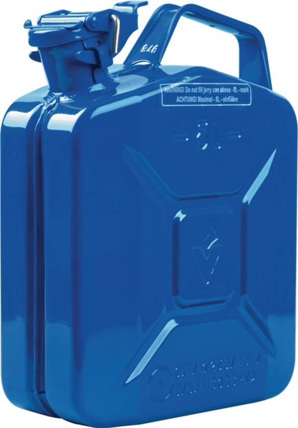 Kraftstoffkanister 5l Signalblau RAL 5005 Stahlbl.0,9mm L230xB120xH310mm VALPRO
