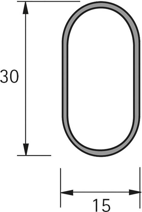 Rohr,47615,oval,L2000mm,h ochgl.verchr. Hettich-2