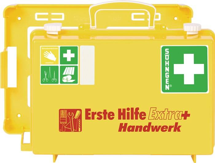 Erste Hilfe Koffer Extra+ Handwerk B310xH210xT130ca.mm leuchtgelb SÖHNGEN-0