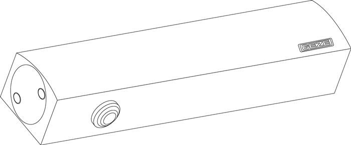 Türschließer TS 5000 L Normalmont.Bandgegeseite EN 2-6 weiß 9016 EN 2-6 GEZE-2