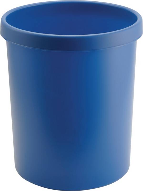 Papierkorb 30l H405xØ350mm m.Griffrand Ku.blau